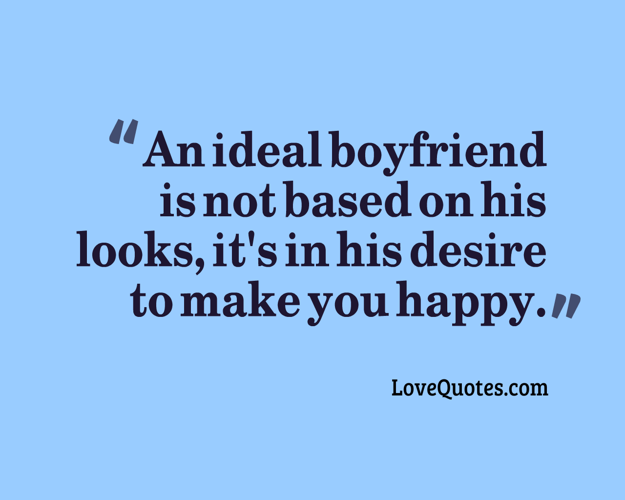 An Ideal Boyfriend