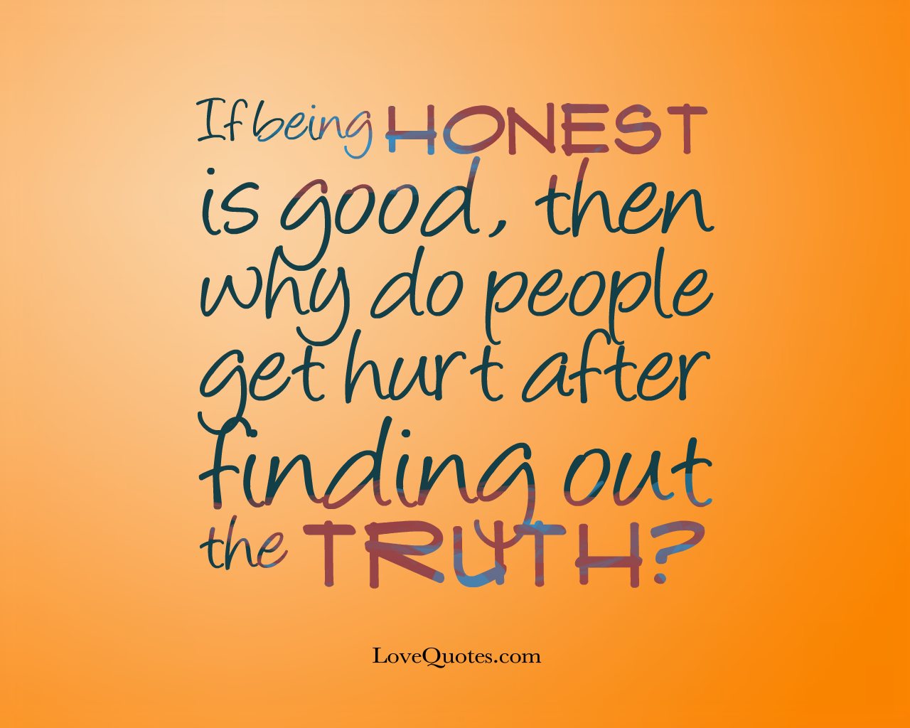 Being Honest Is Good
