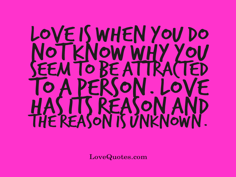 Love Has a Reason