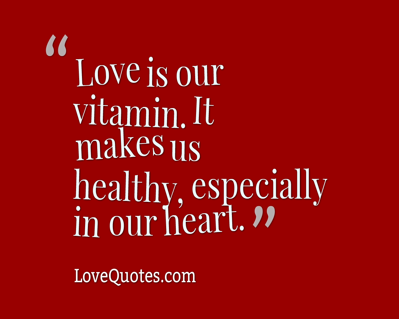 Love Is Our Vitamin