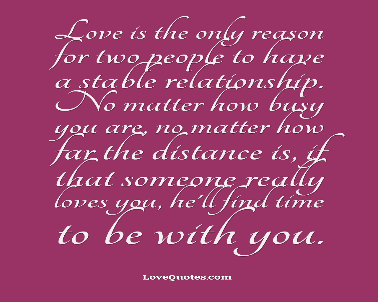 Love Is The Reason