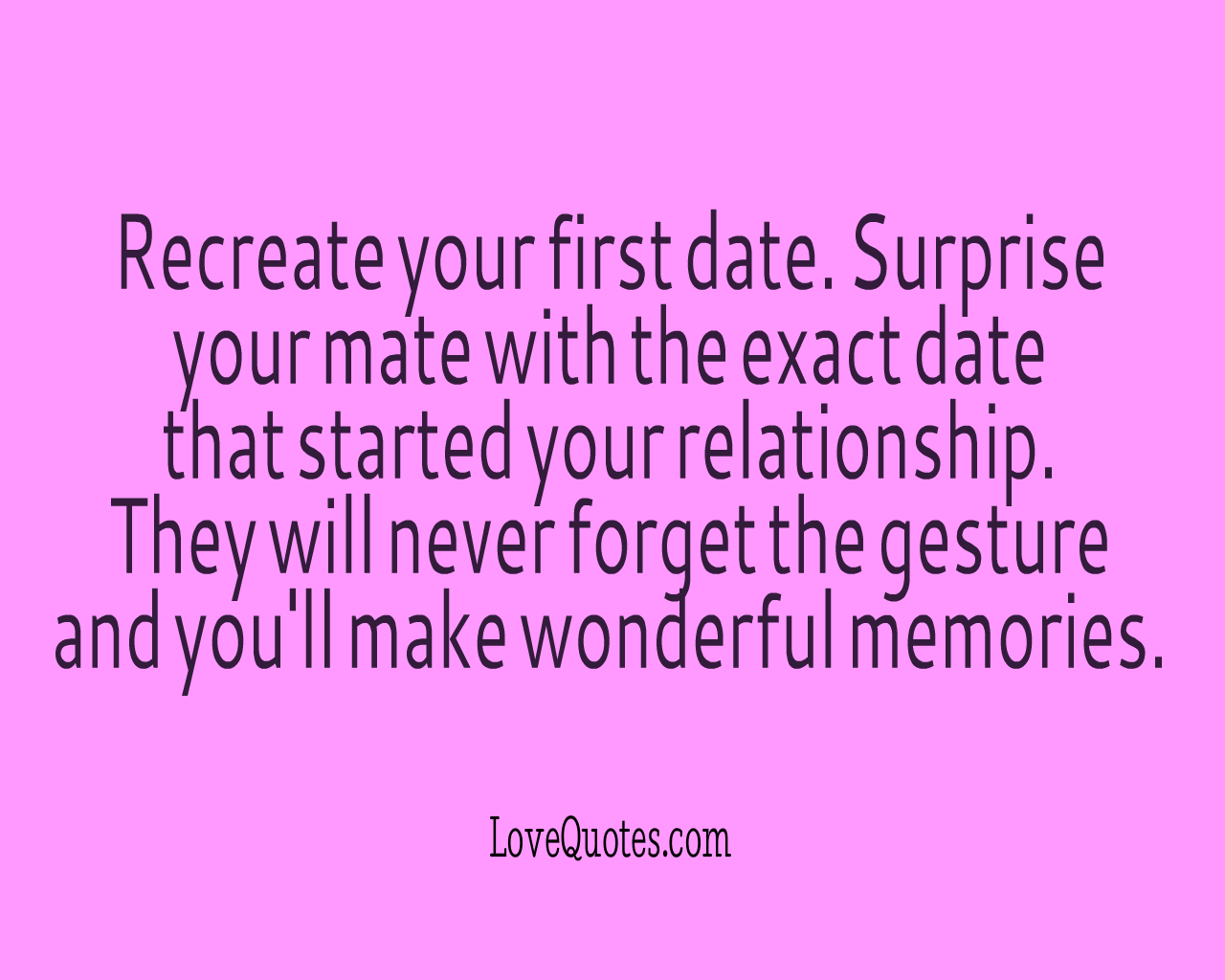 Recreate First Date
