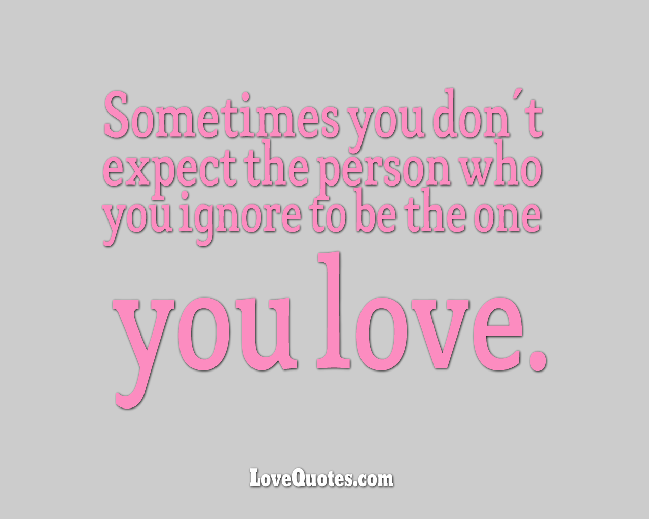 Sometimes You Dont Expect