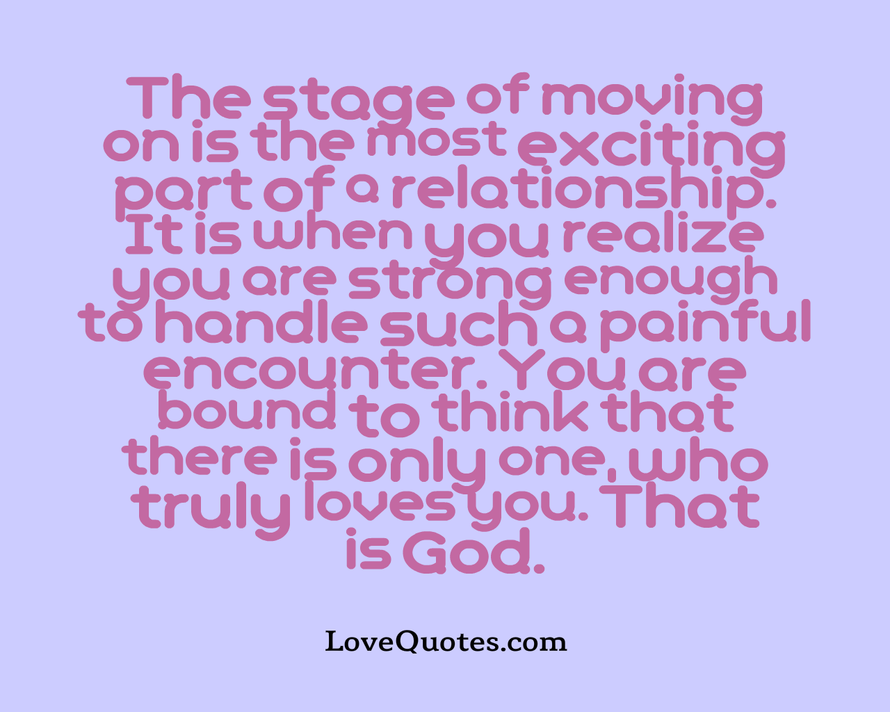 Stage Of Moving On