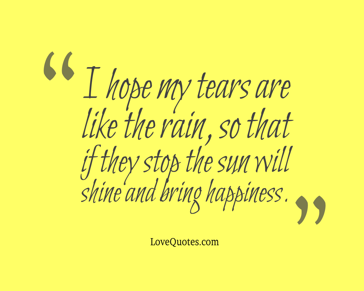 Tears Are Like Rain