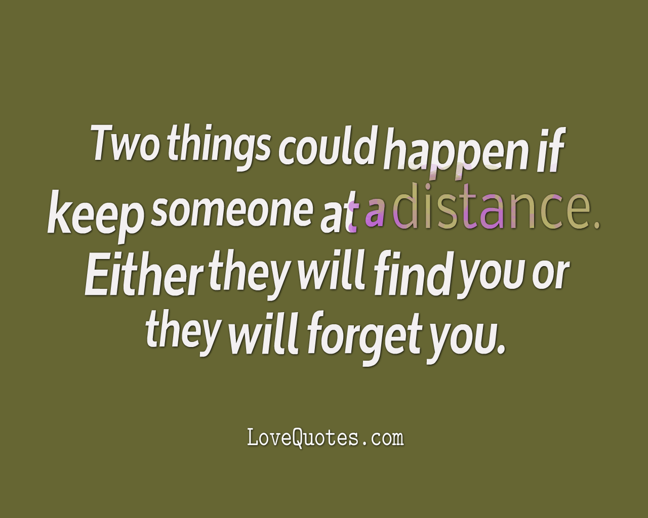 Two Things Might Happen