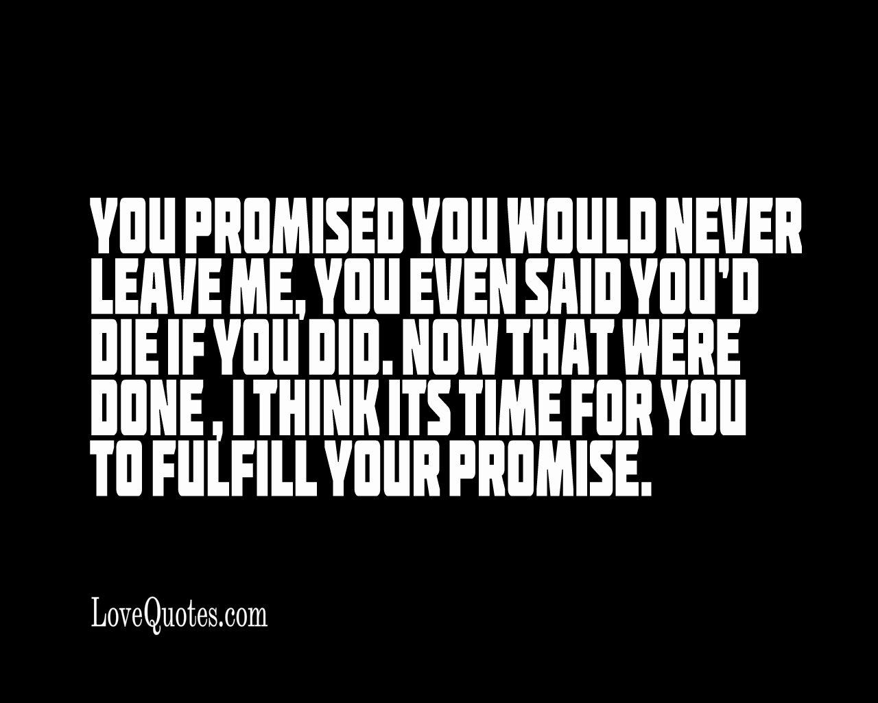You Promise