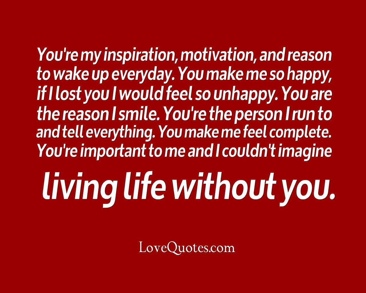 You’re My Inspiration