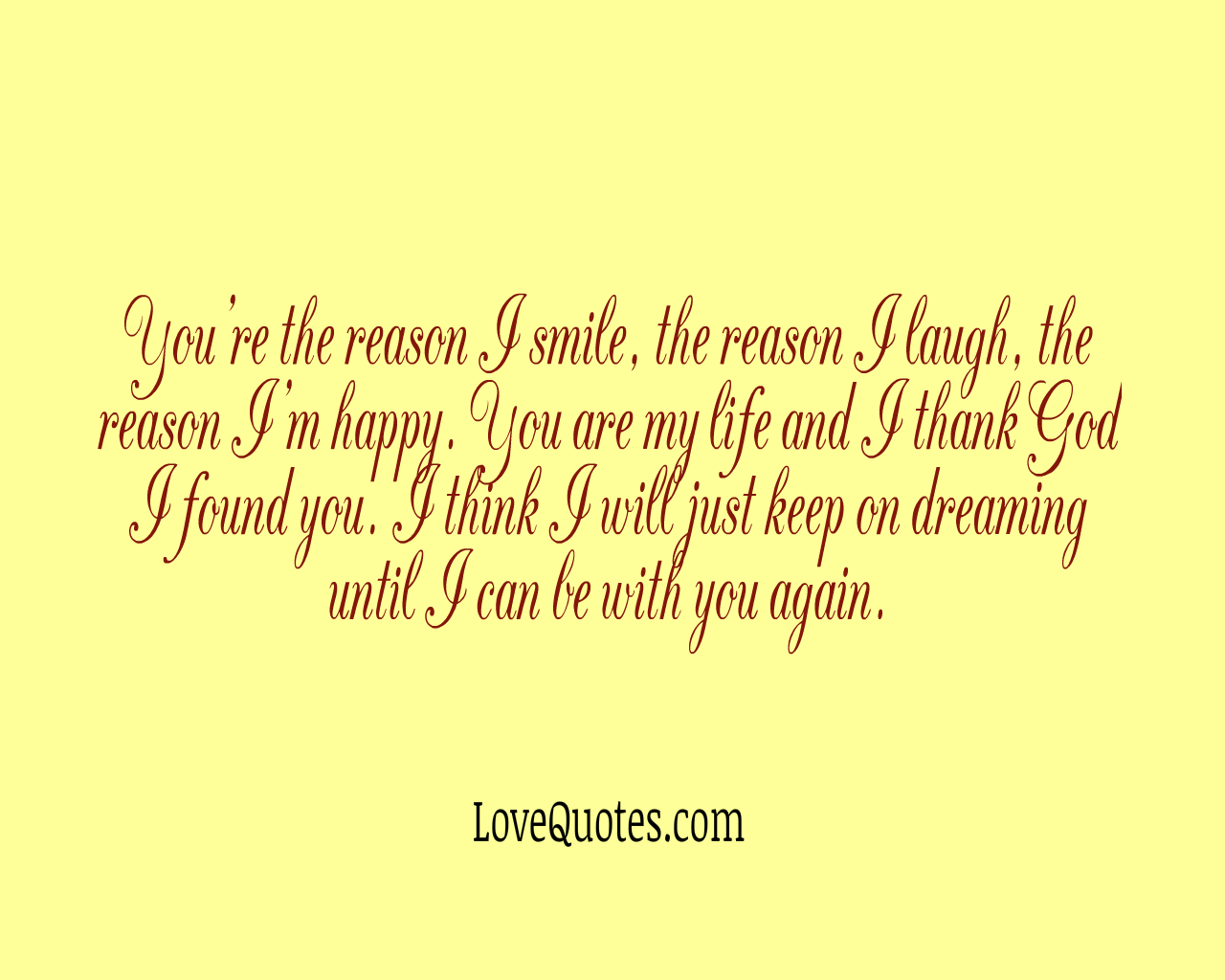 You’re The Reason