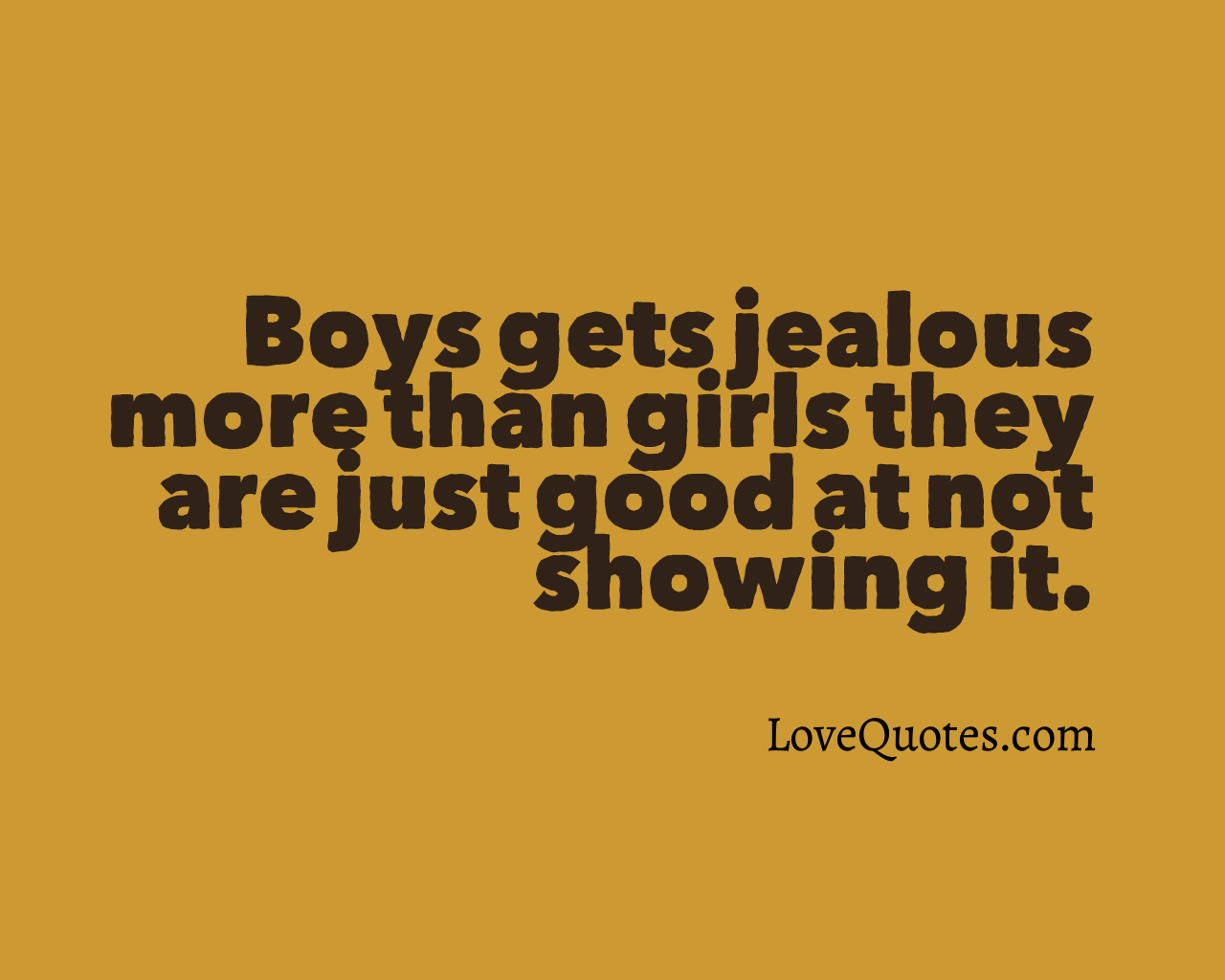 Boys Get Jealous