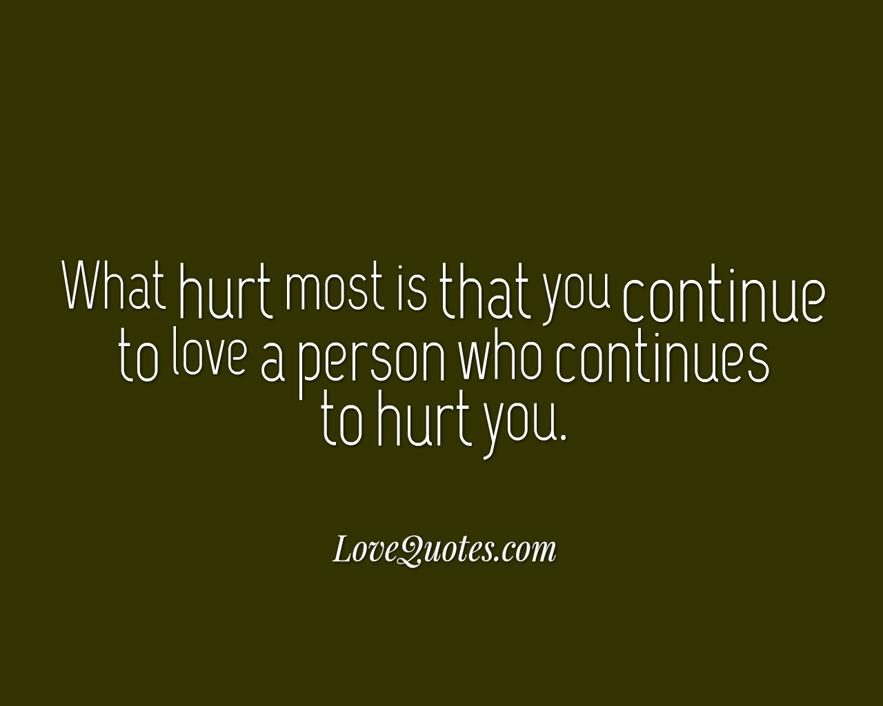 What Hurt Most
