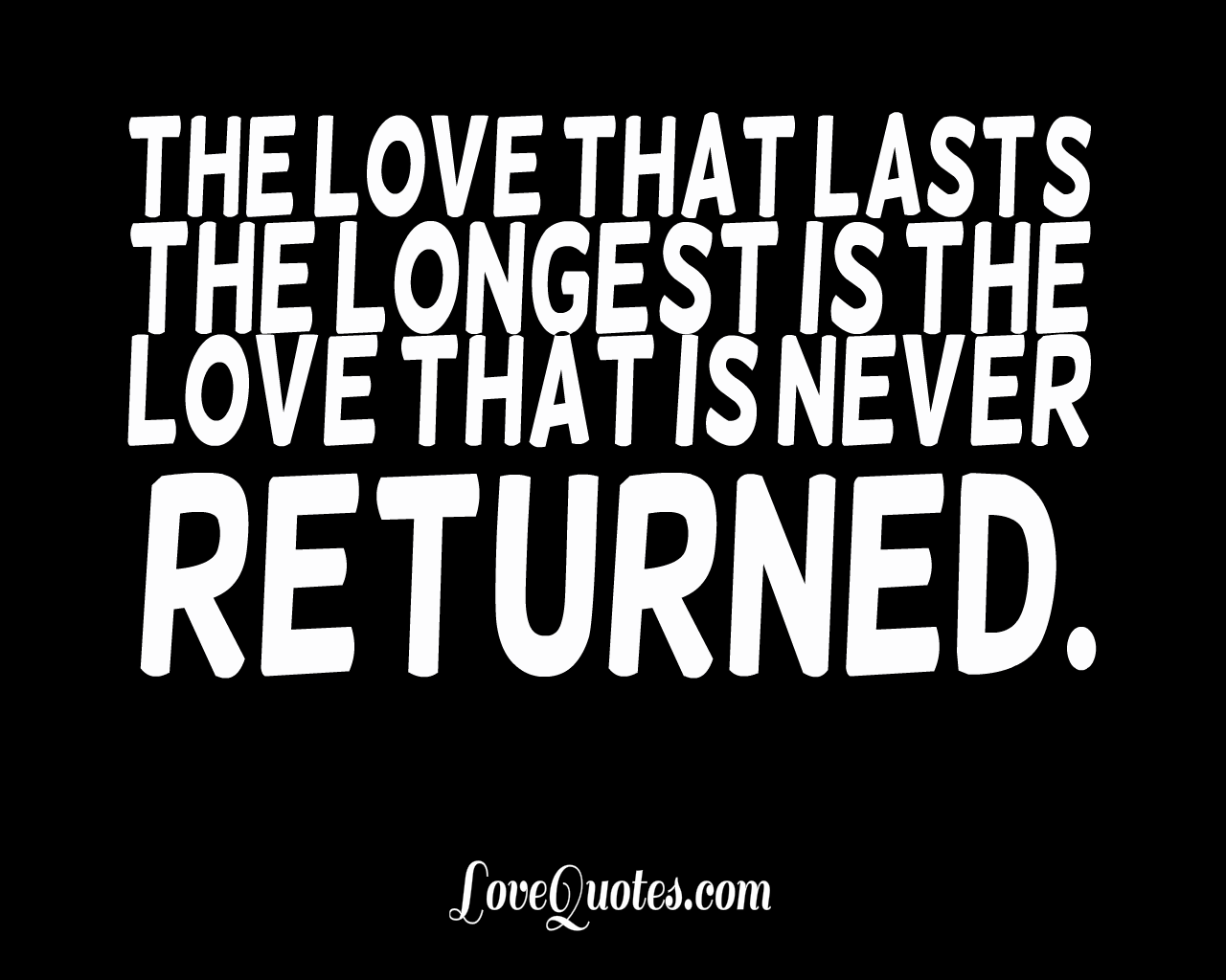 The Love That Lasts The Longest