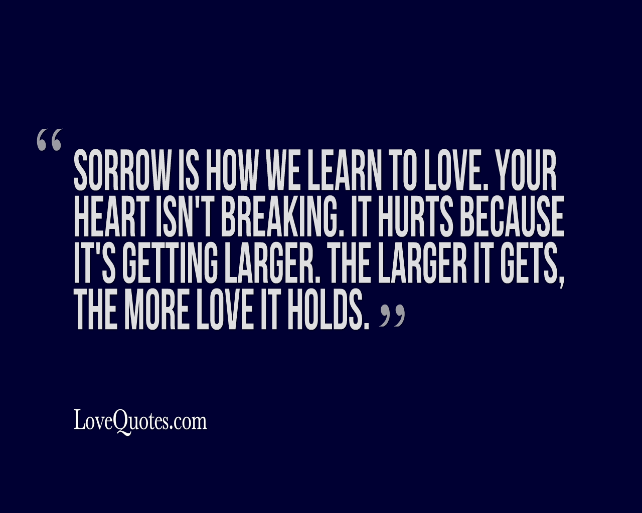 How We Learn To Love