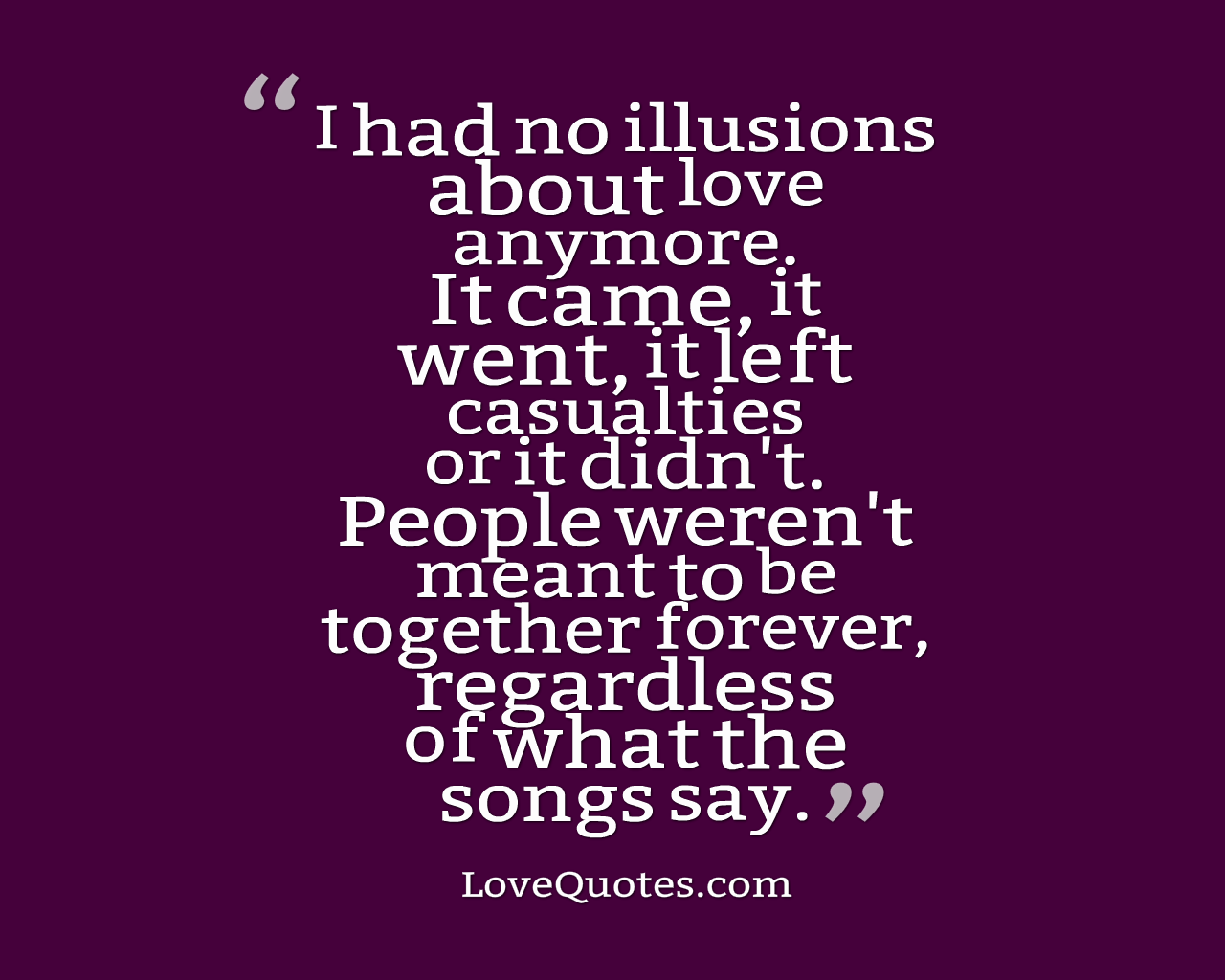 Illusions About Love