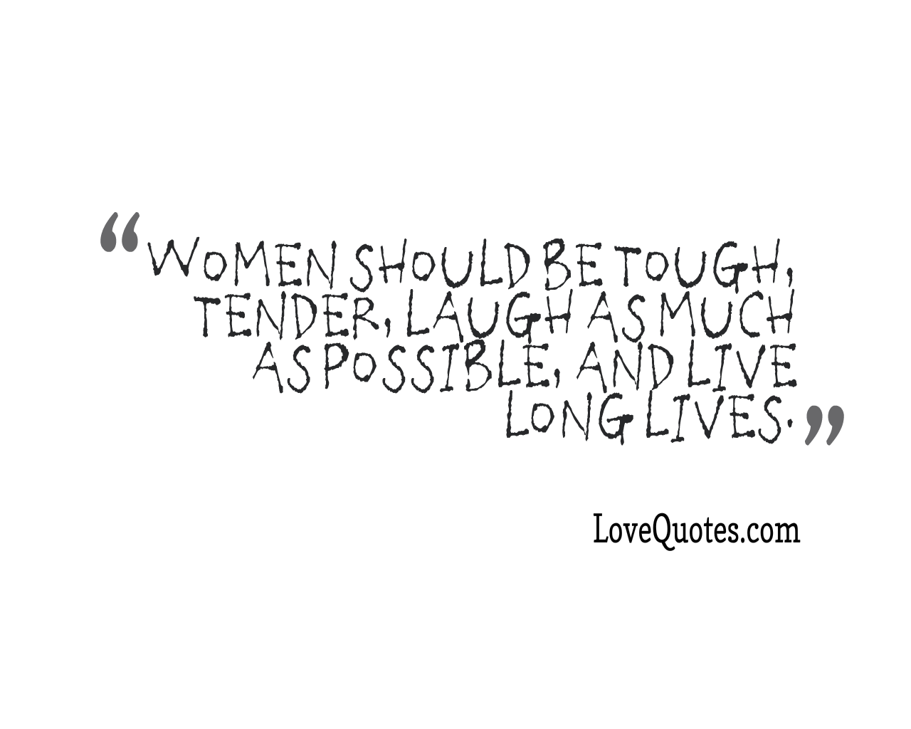 Women Should Be Tough