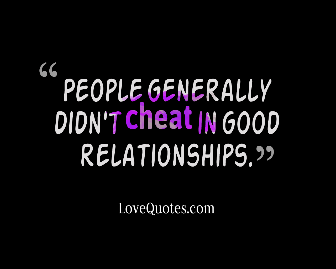 Good Relationships