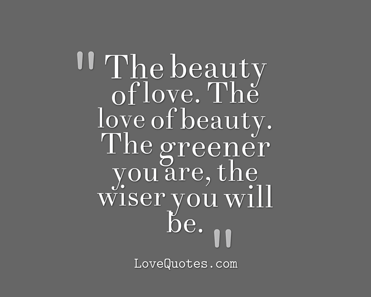 The Beauty Of Love
