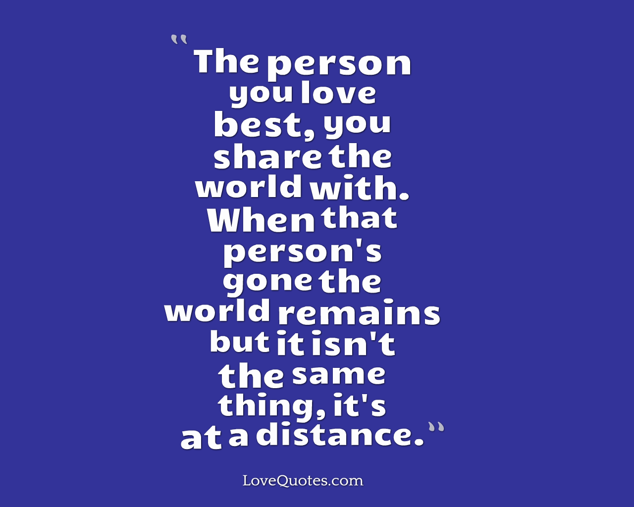 The Person You Love Best
