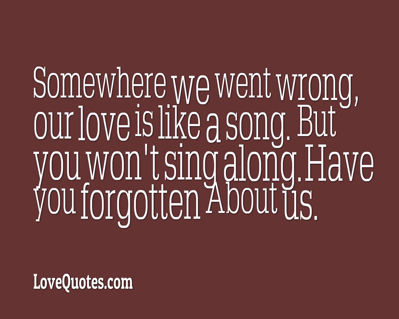 Our Love Is Like A Song