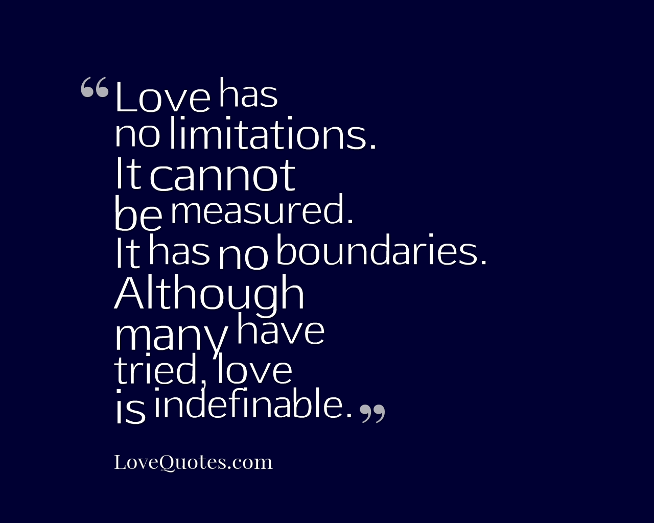 Love Has No Limitations