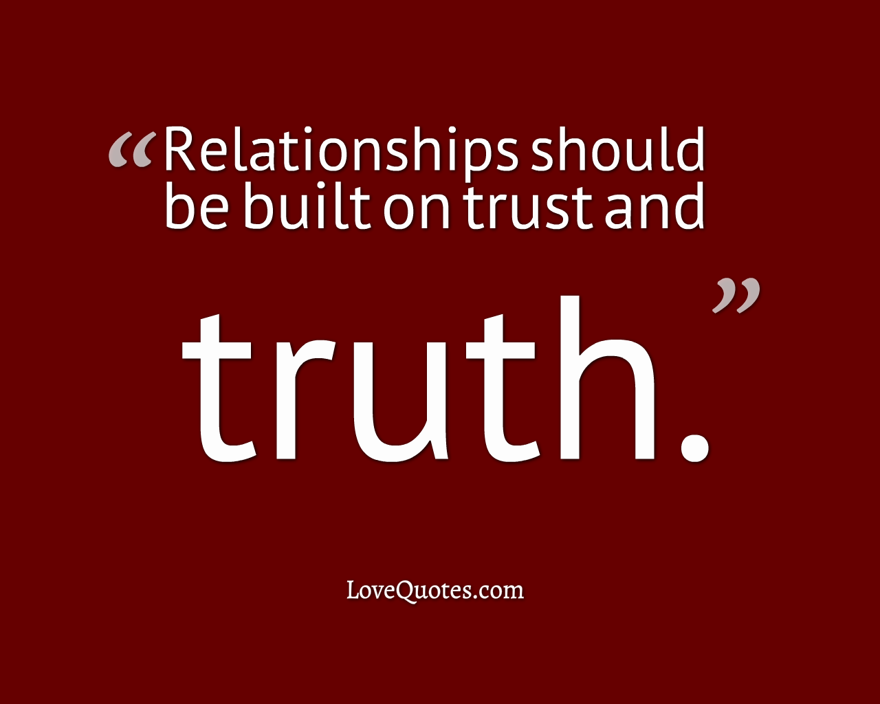 Trust And Truth