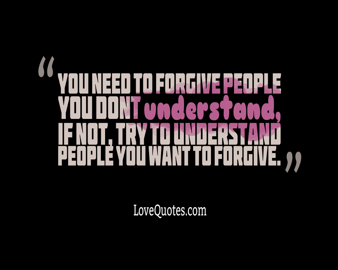 You Need To Forgive