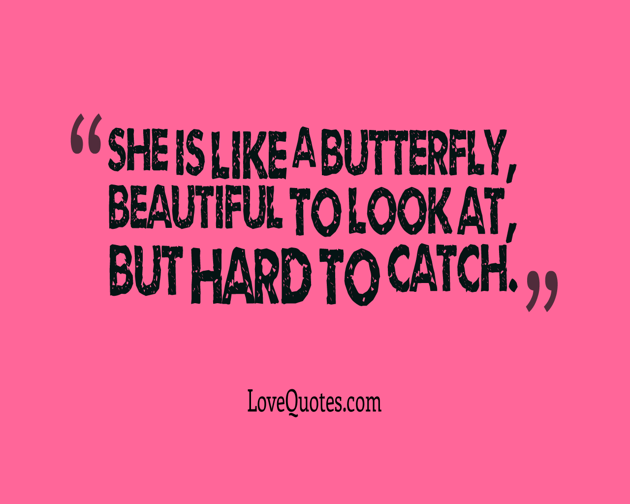 She Is Like A Butterfly