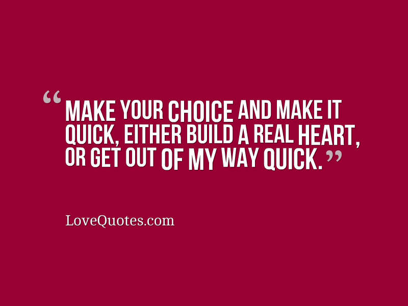 Make Your Choice