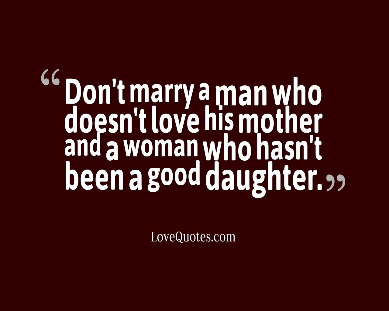 Dont Marry A Man