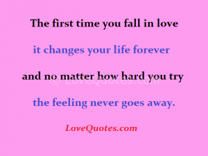 The First Time You Fall In Love