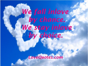 We Fall In love By Chance