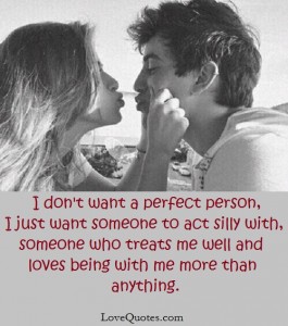 I Don’t Want A Perfect Person