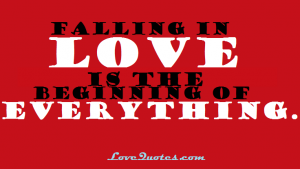 Falling In Love Is The Beginning