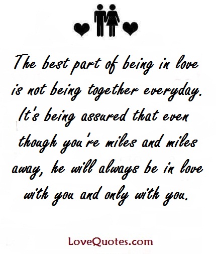 Being In Love - LoveQuotes.com
