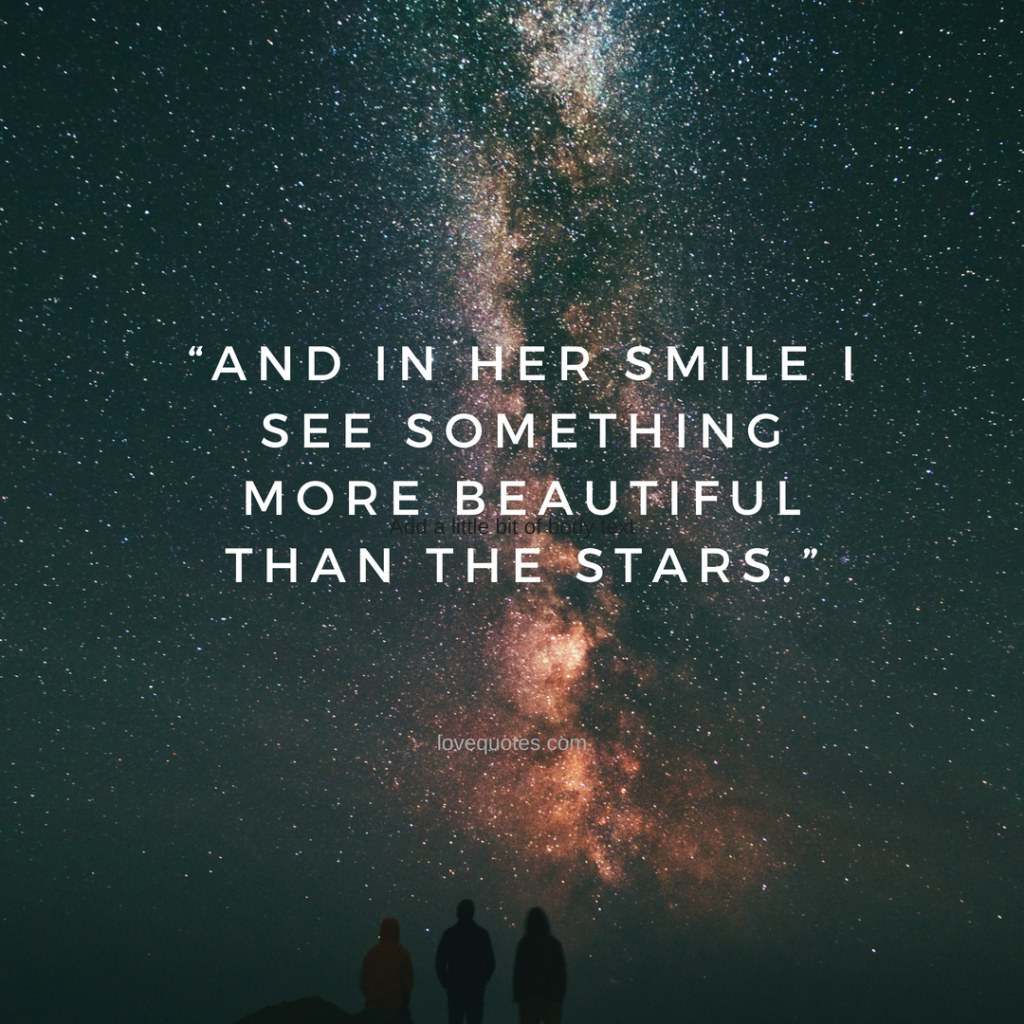 The stars is beautiful