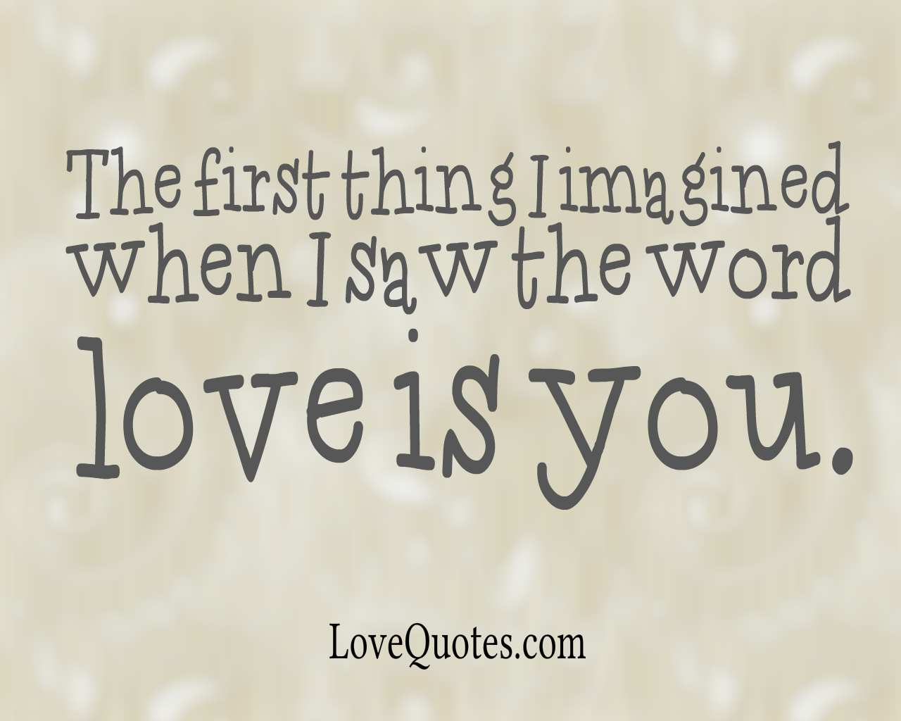The Word Love