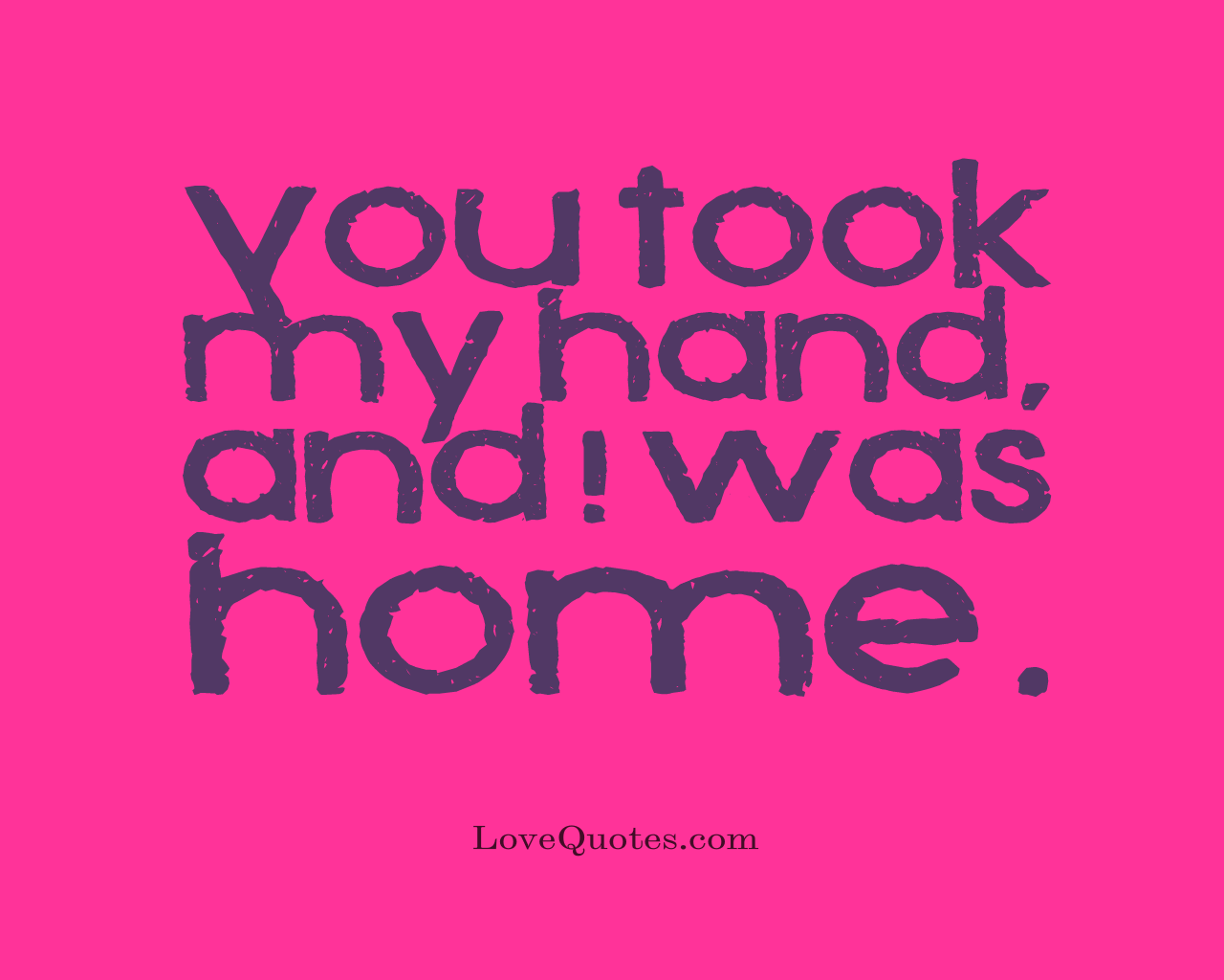 You Took My Hand