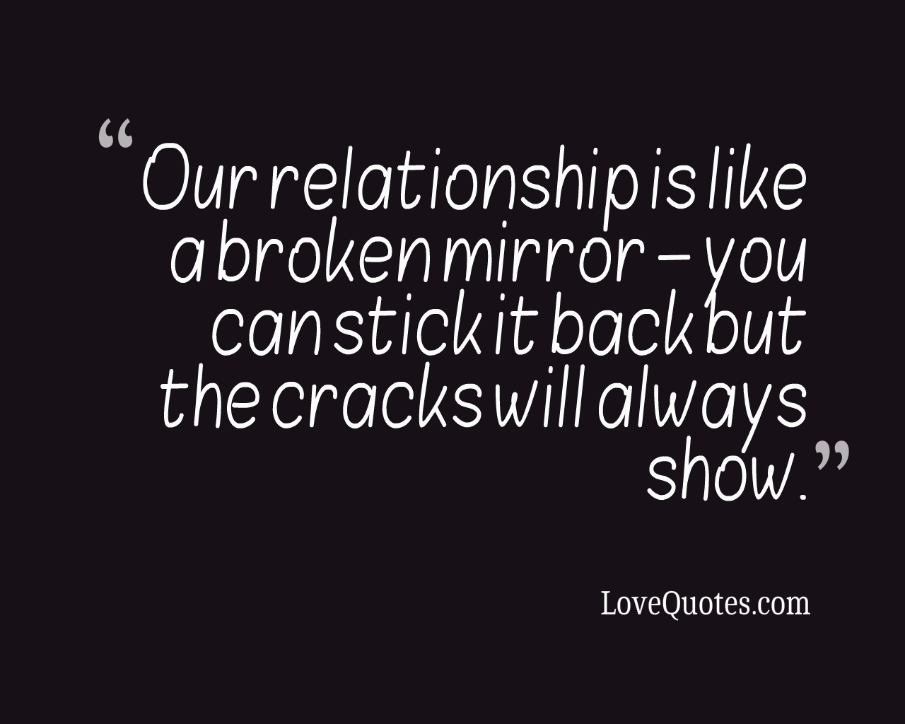 Like A Broken Mirror