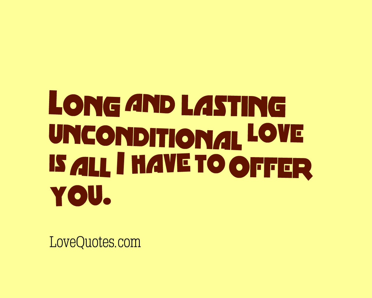 Long And Lasting Love