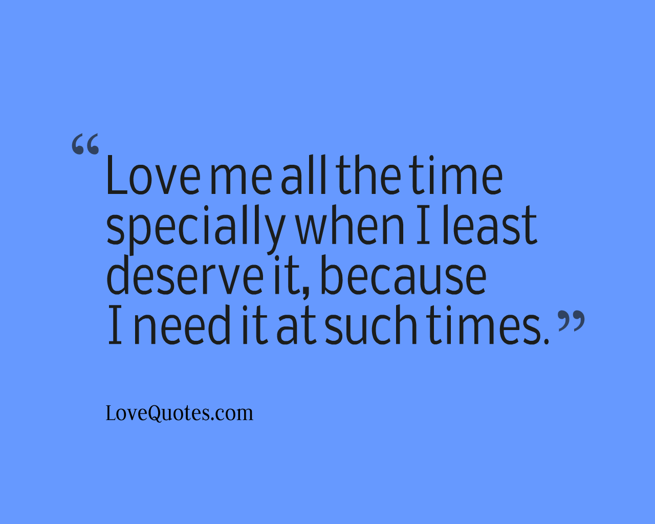 Love Me All The Time