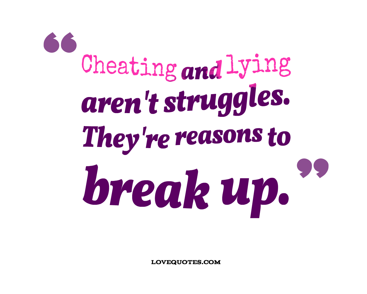 Cheating And Lying