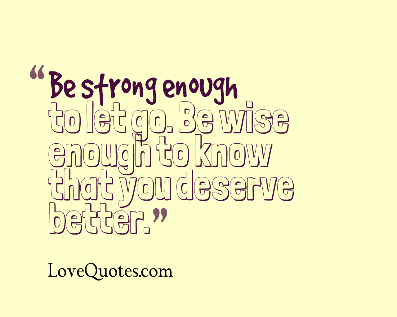 Be Strong Enough