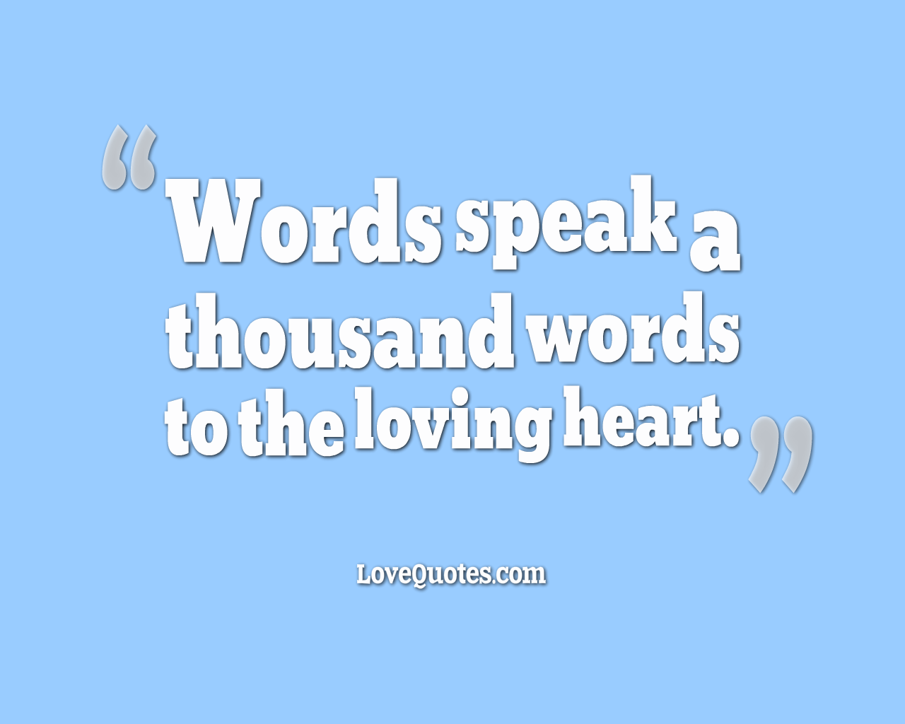 Words Speak