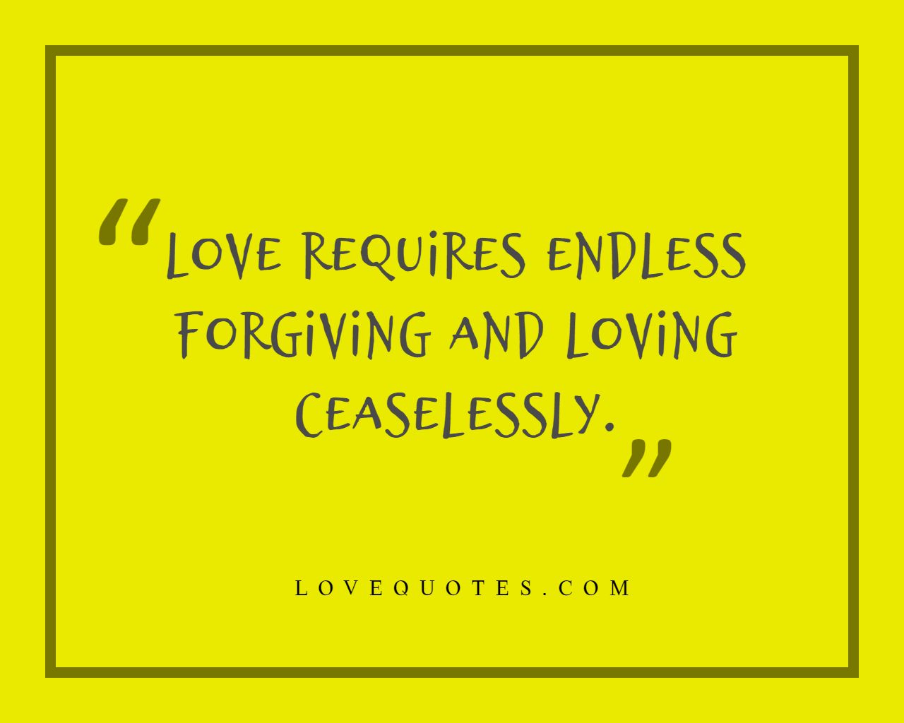 Forgiving And Loving