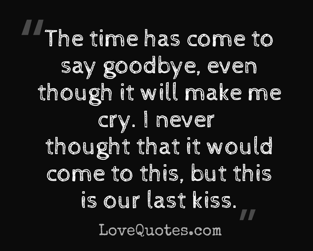 Our Last Kiss