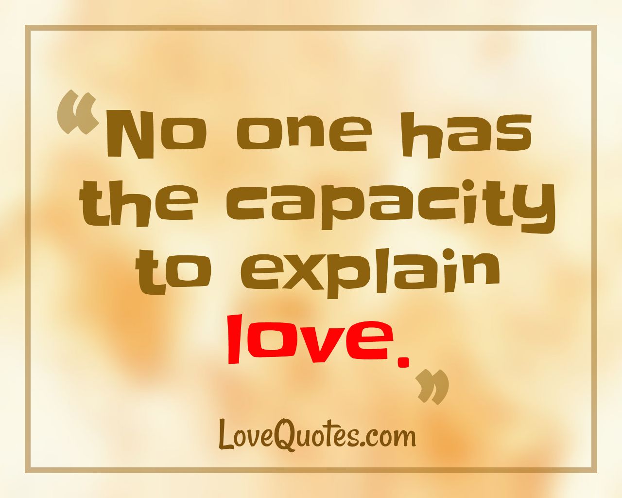 Explain Love