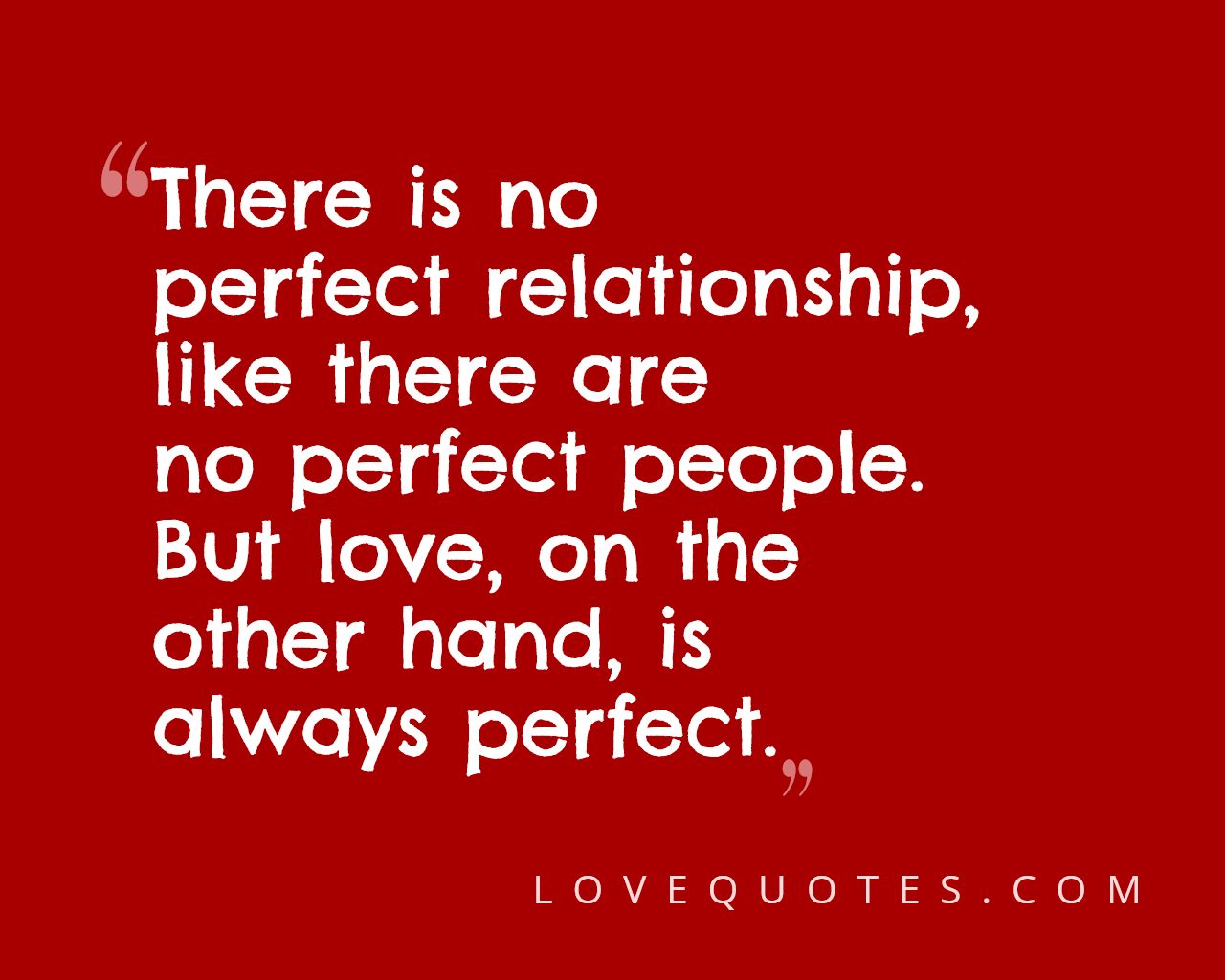 Love Is Always Perfect