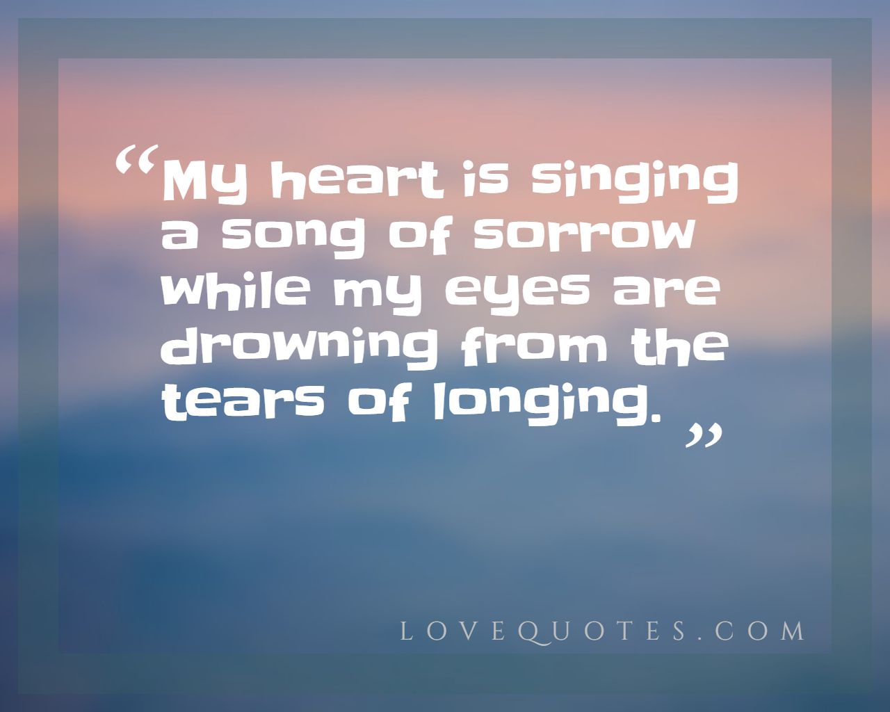 A Song Of Sorrow