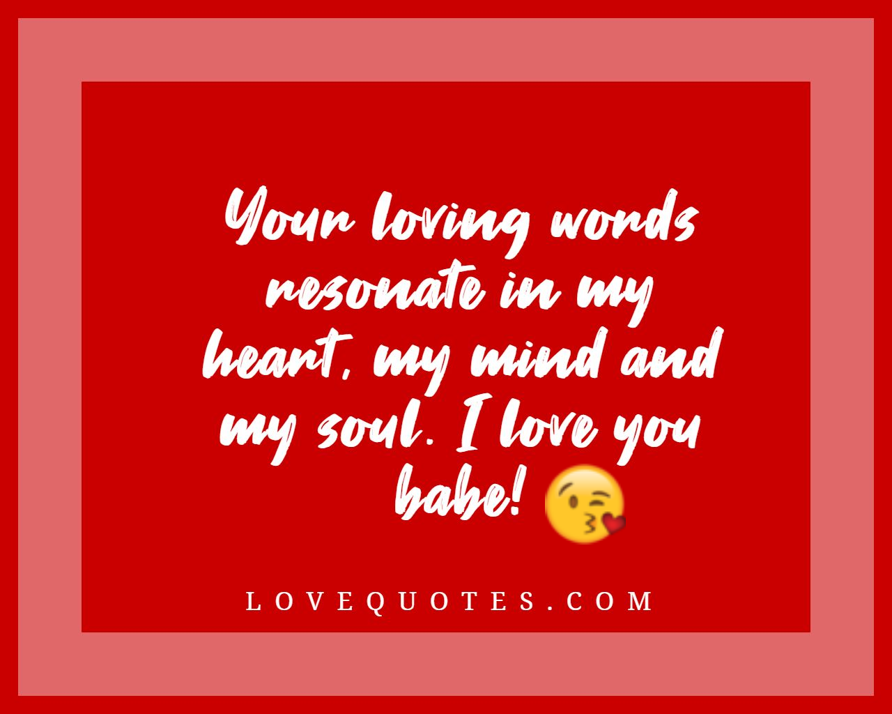 Your Loving Words