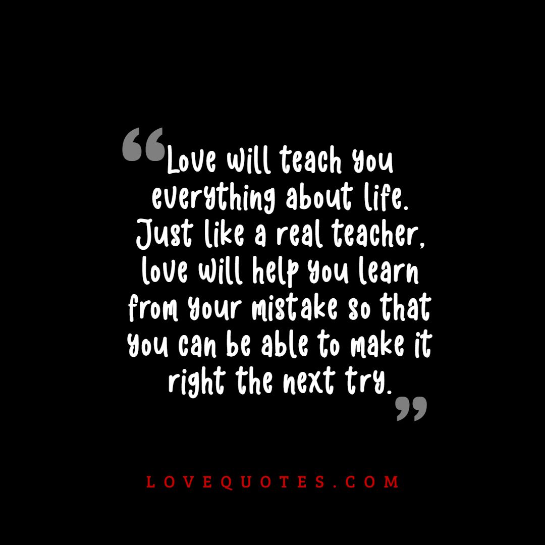 Love Will Teach You
